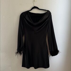 Zara Black Long Sleeve Dress